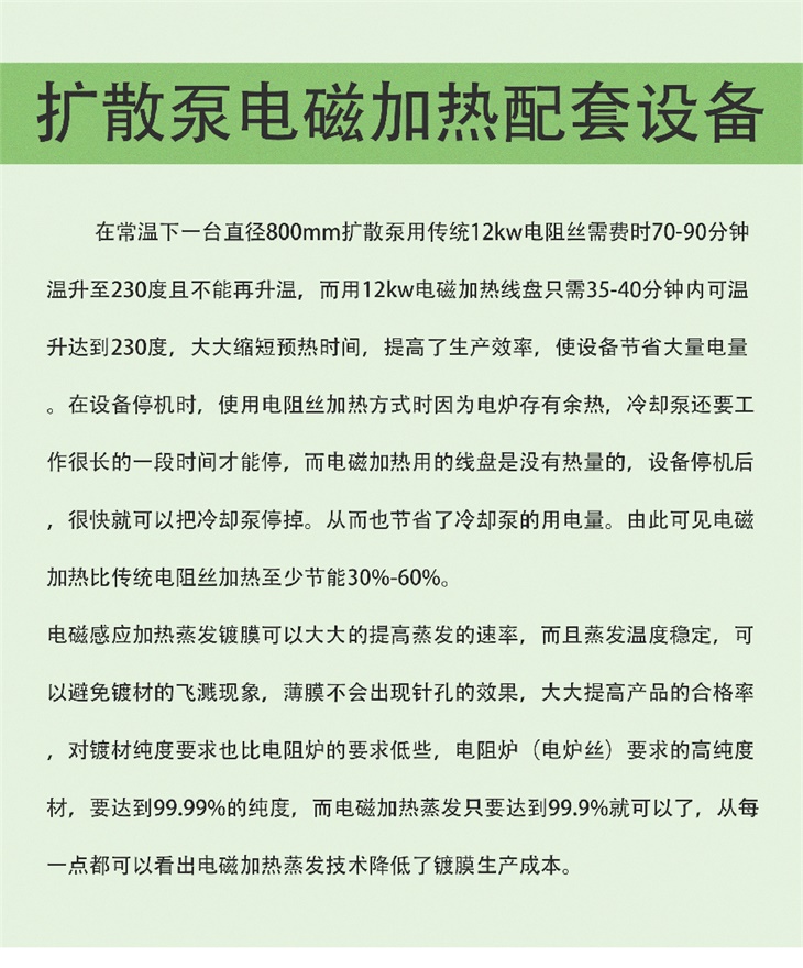 真空鍍膜擴散泵電磁加熱設(shè)備